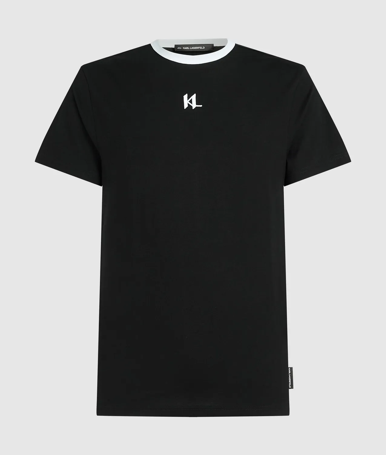Karl Lagerfeld Monogram Slim T-Shirt mit Stickerei