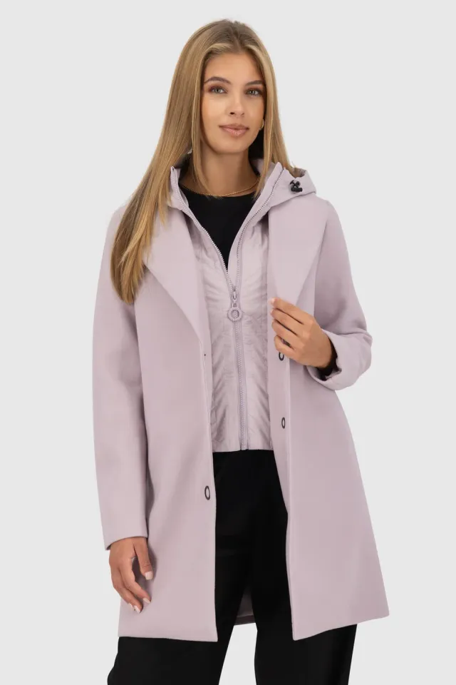 Alife & Kickin AjaAK A Jacke Violett Hybrid Wintermantel