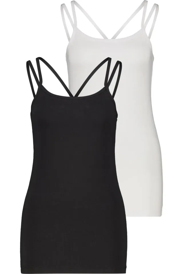 Alife & Kickin GissyAK A Top Schwarz Doppelpack Damen