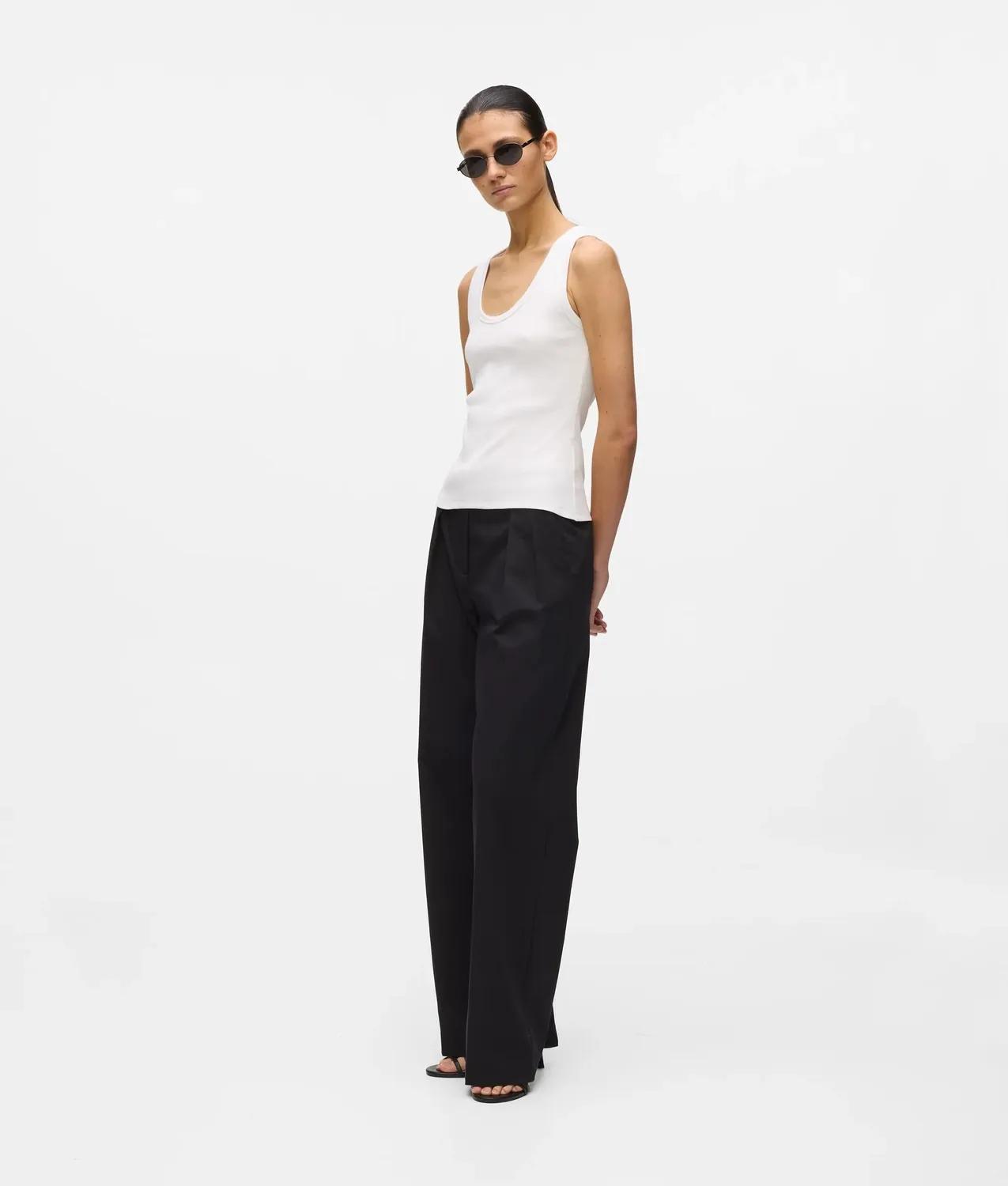 Karl Lagerfeld Signature Tank Top Trägertop Weiß