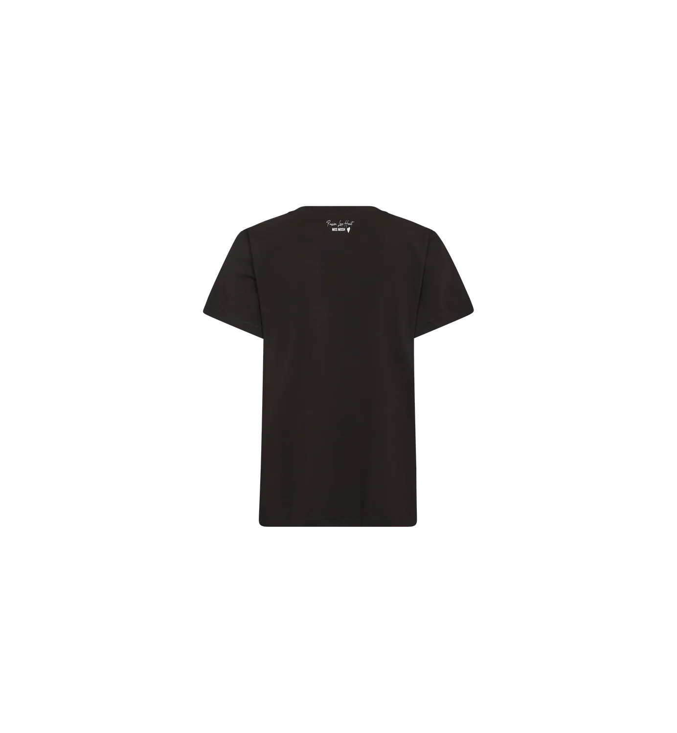 Mos Mosh MMDala O-Neck Basic T-Shirt Schwarz Regular Fit