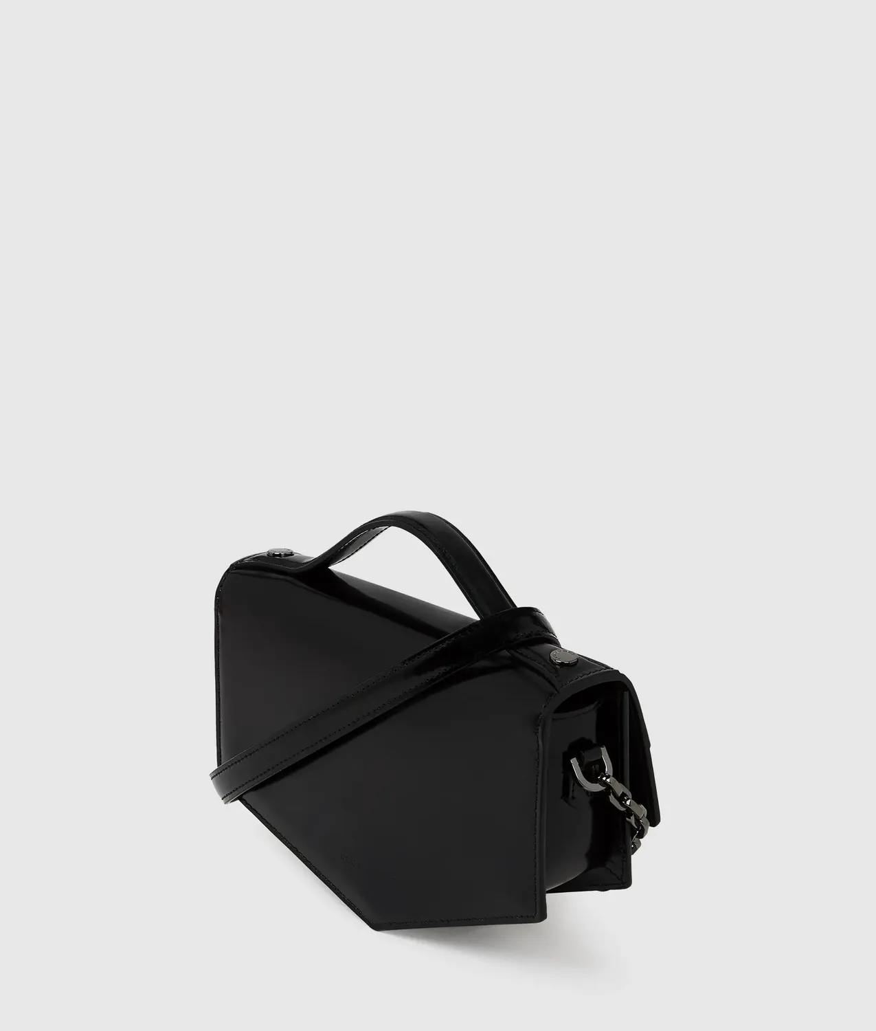 Karl Lagerfeld KL Studio Autograph Crossbody Leder schwarz