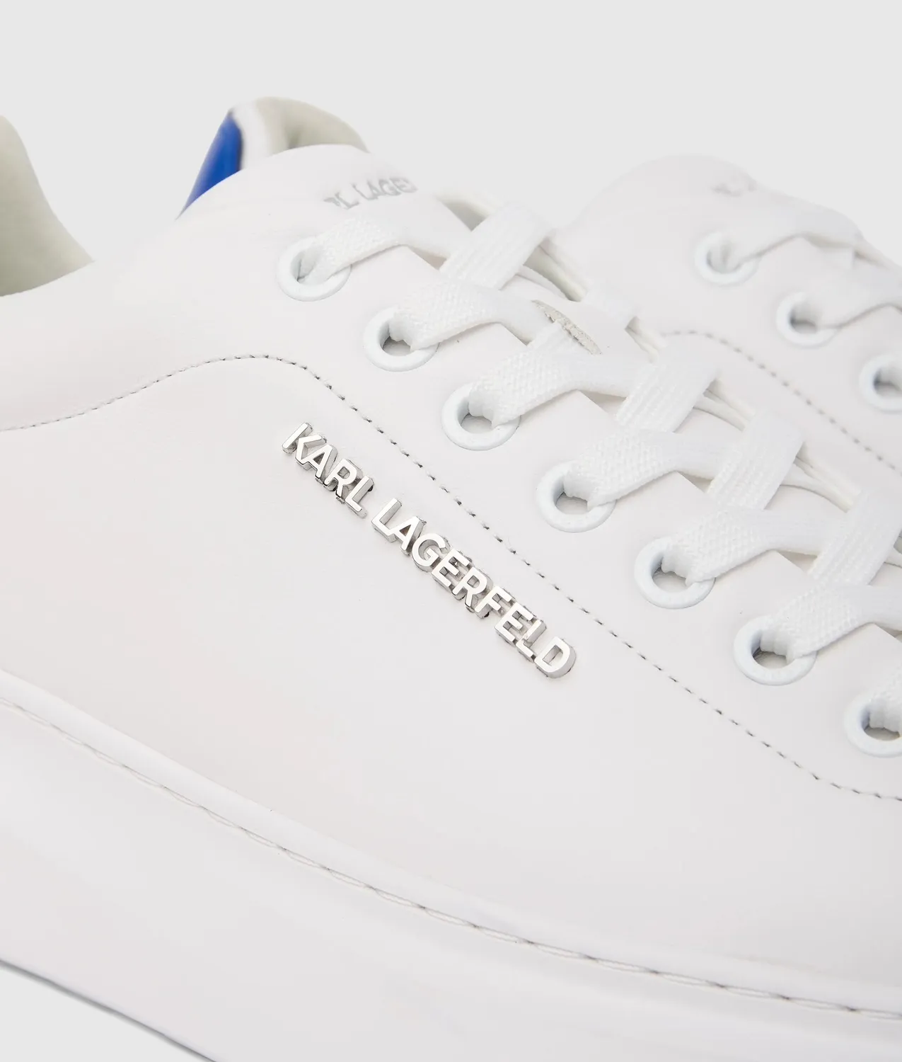 Karl Lagerfeld Kore Sneaker Glattleder Weiß