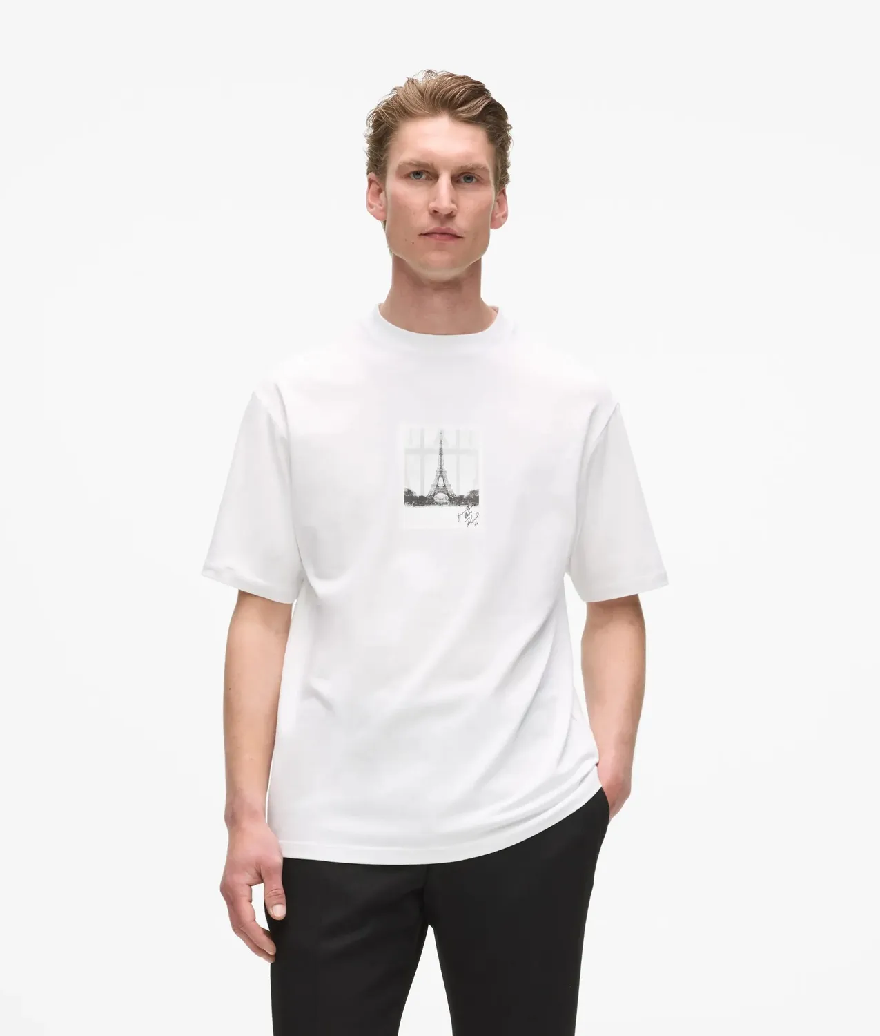 Karl Lagerfeld From Paris with Love T-Shirt Herren Print