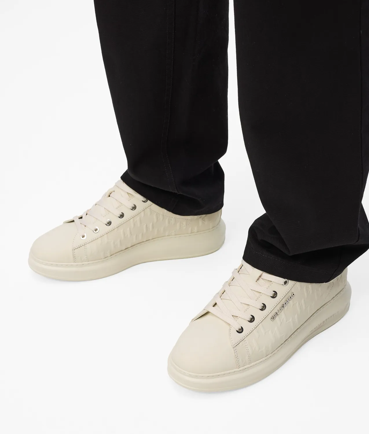 Karl Lagerfeld Kapri Monogram Sneaker Nubuk Herren