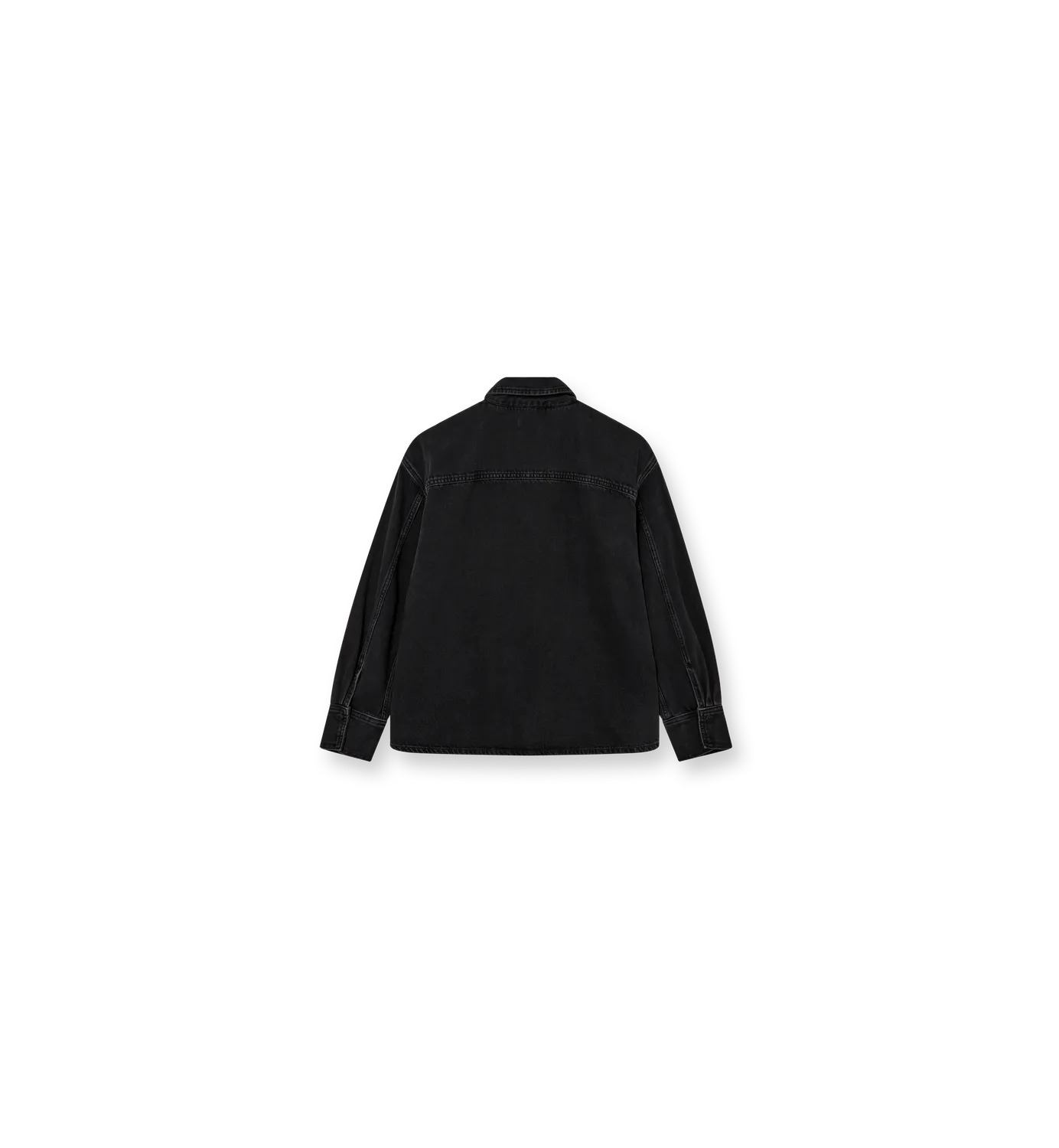 Mos Mosh MMHNice Drapy Hemd Black Denim Relaxed