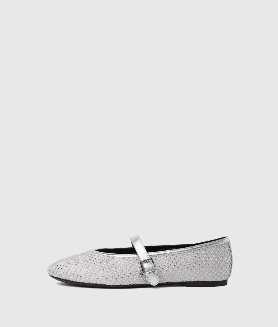 Karl Lagerfeld Karo Mesh Mary Janes Strass 4-10