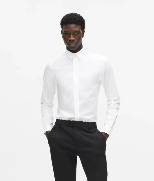 Karl Lagerfeld Monogram Slim Fit T-Shirt Baumwolle stretch