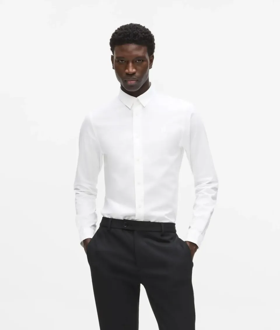 Karl Lagerfeld Monogram Slim Fit T-Shirt Baumwolle stretch