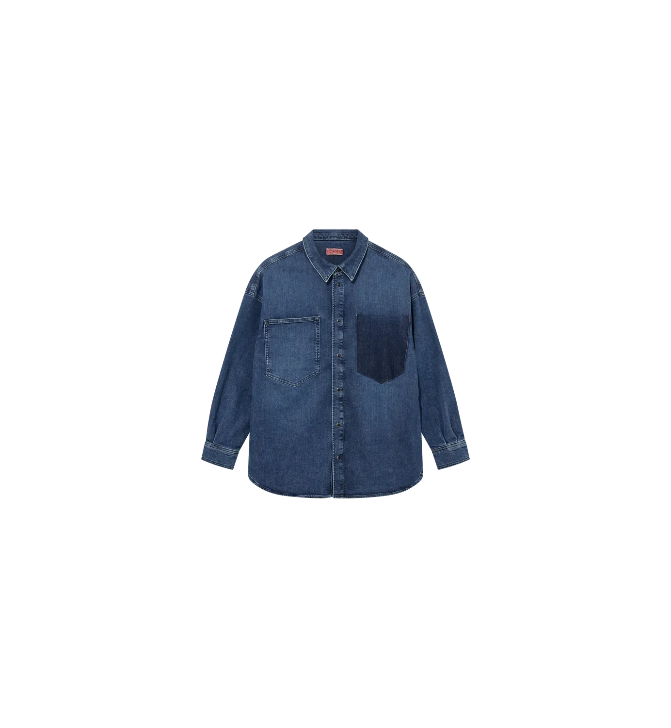 Mos Mosh MMHAll Time Denimhemd Dark Blue Denim Oversize