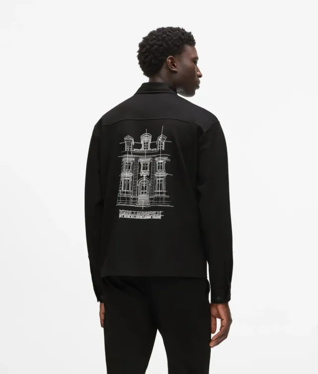 Karl Lagerfeld Maison de Karl Overshirt Jersey Zip