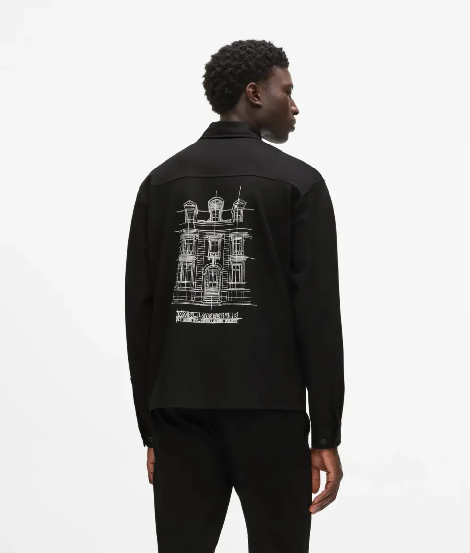 Karl Lagerfeld Maison de Karl Overshirt Jersey Zip