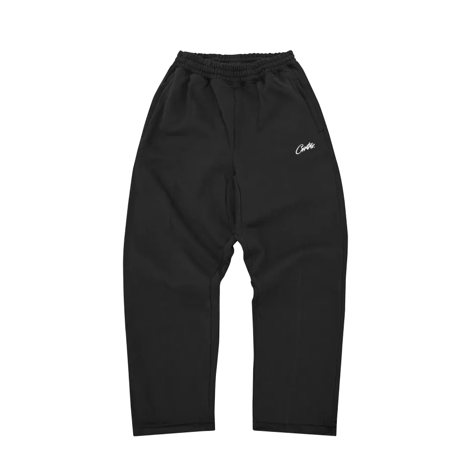 Corteiz HMP Open Hem Jogginghose Schwarz Baumwolle