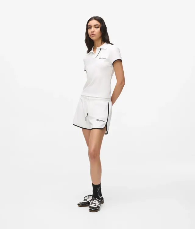 Karl Lagerfeld Logo Sweatshorts Bio-Baumwolle schwarz