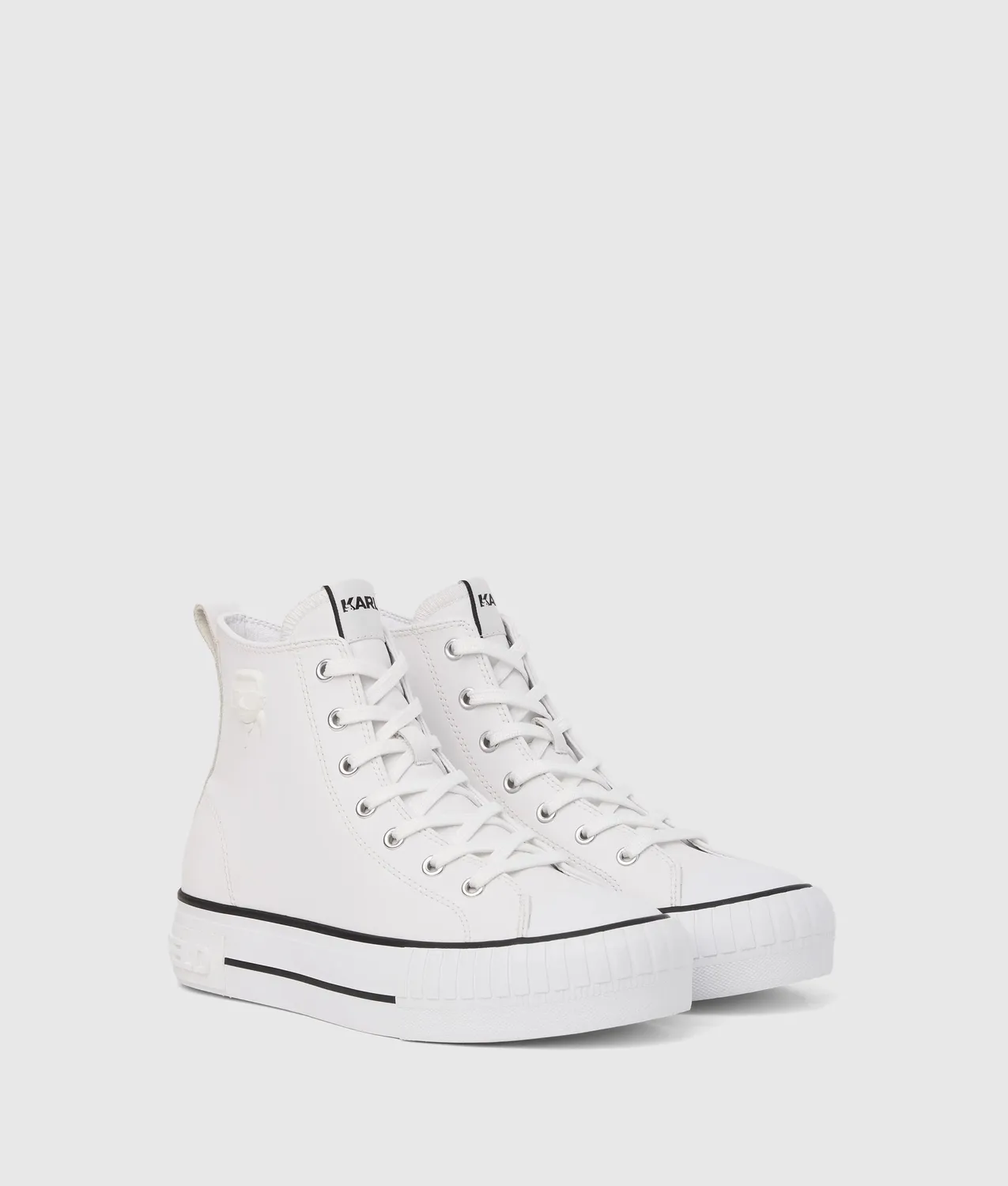 Karl Lagerfeld Ikon Kampus Max High-Top Sneaker Leder