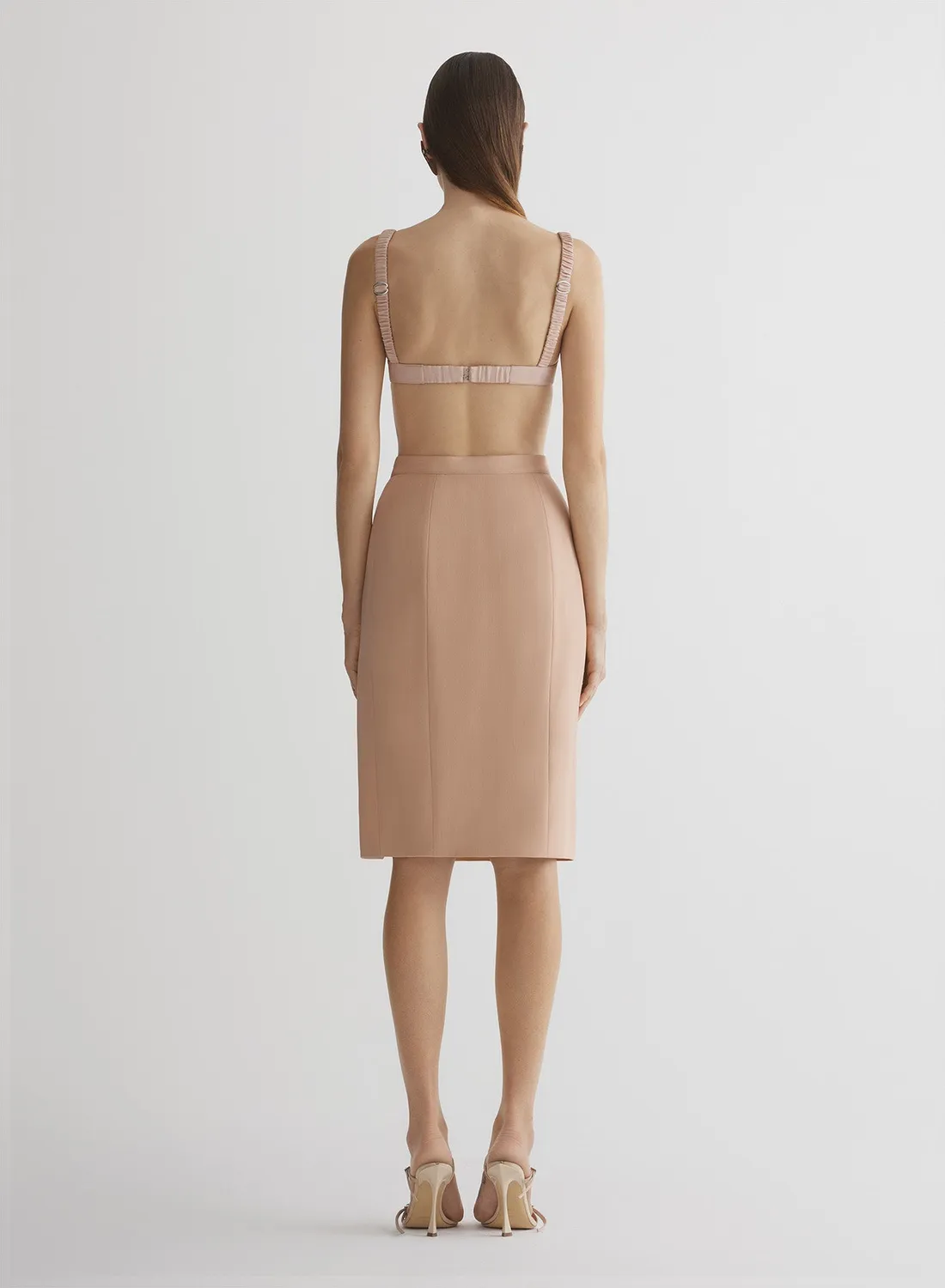 Mugler Re/Edit Lingerie BH Top Satin nude