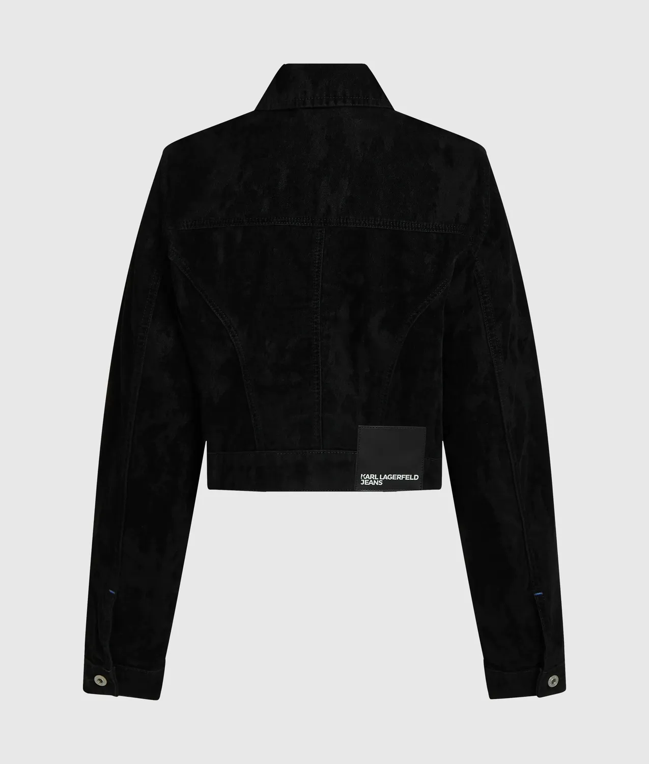 Karl Lagerfeld KL Jeans Velvet Jeansjacke cropped Samt