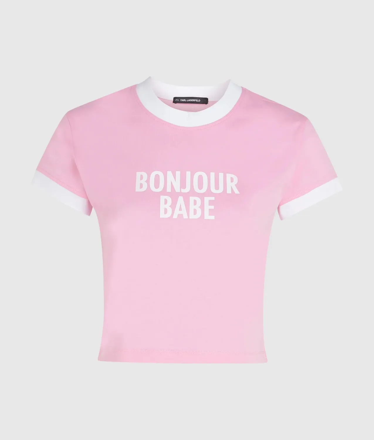 Karl Lagerfeld Bonjour Babe T-Shirt Rosa XS-XL