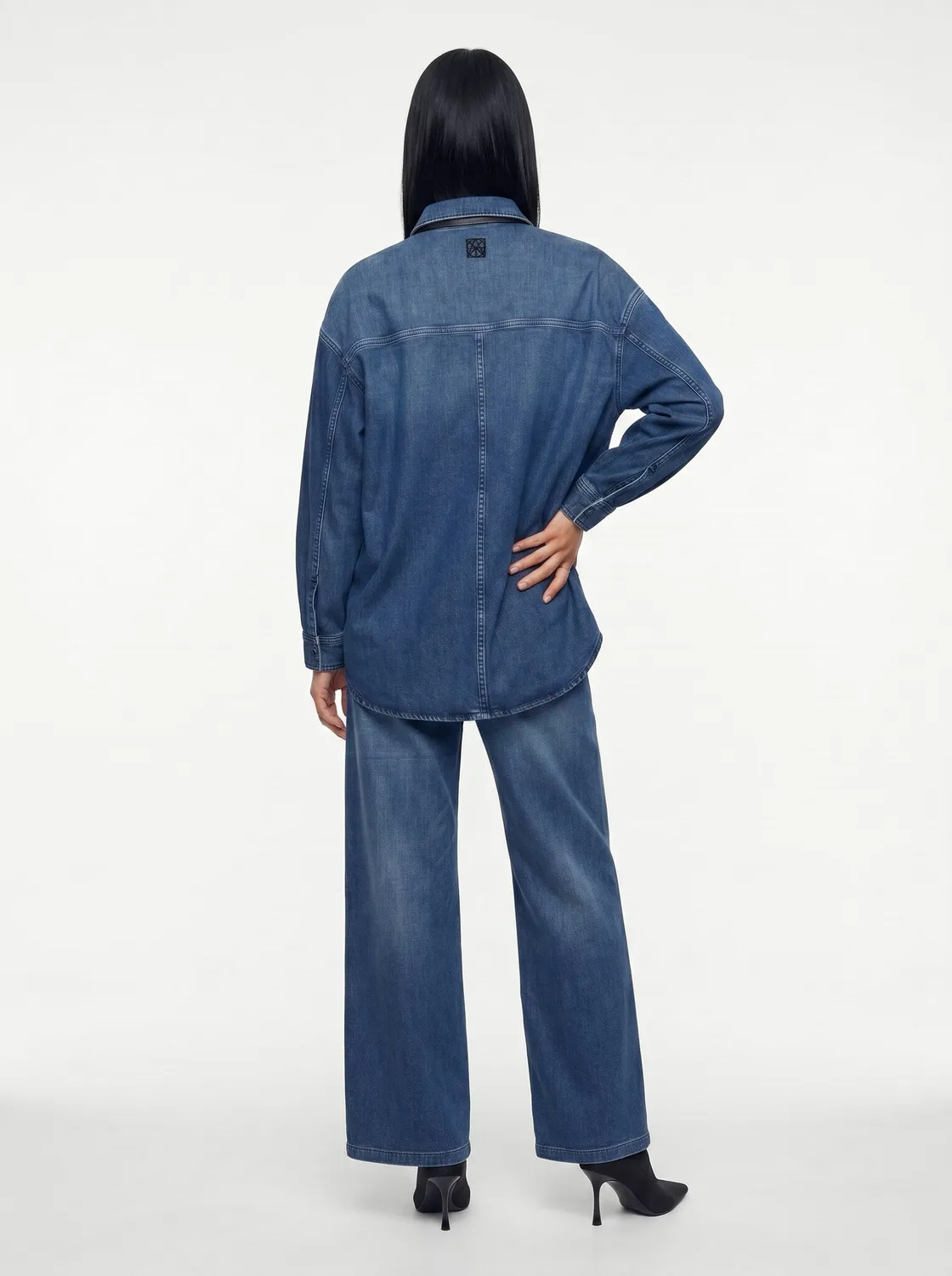 Mos Mosh MMHAll Time Denimhemd Dark Blue Denim Oversize
