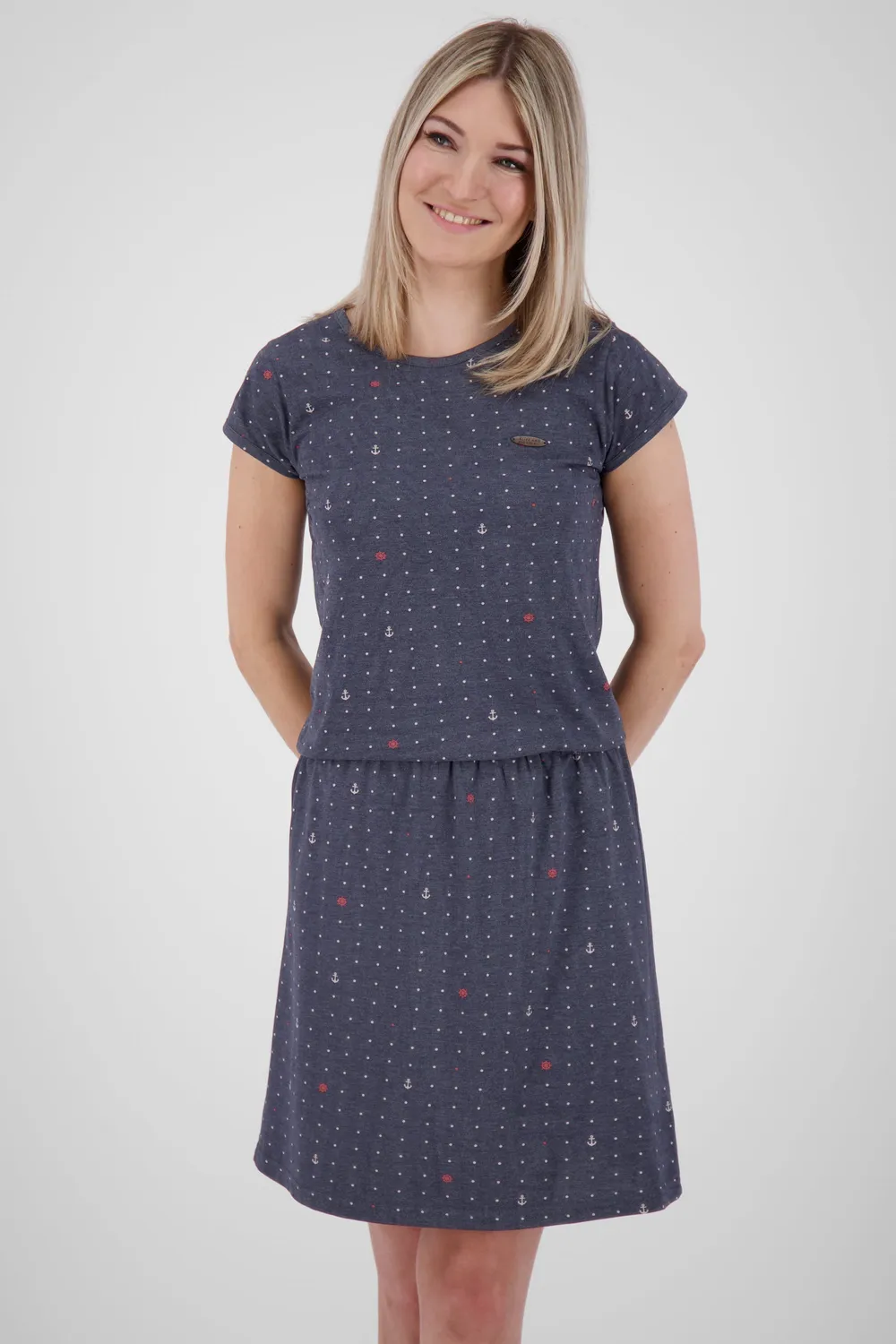 Alife & Kickin ShannaAK B Sommerkleid Damen dunkelblau Muster