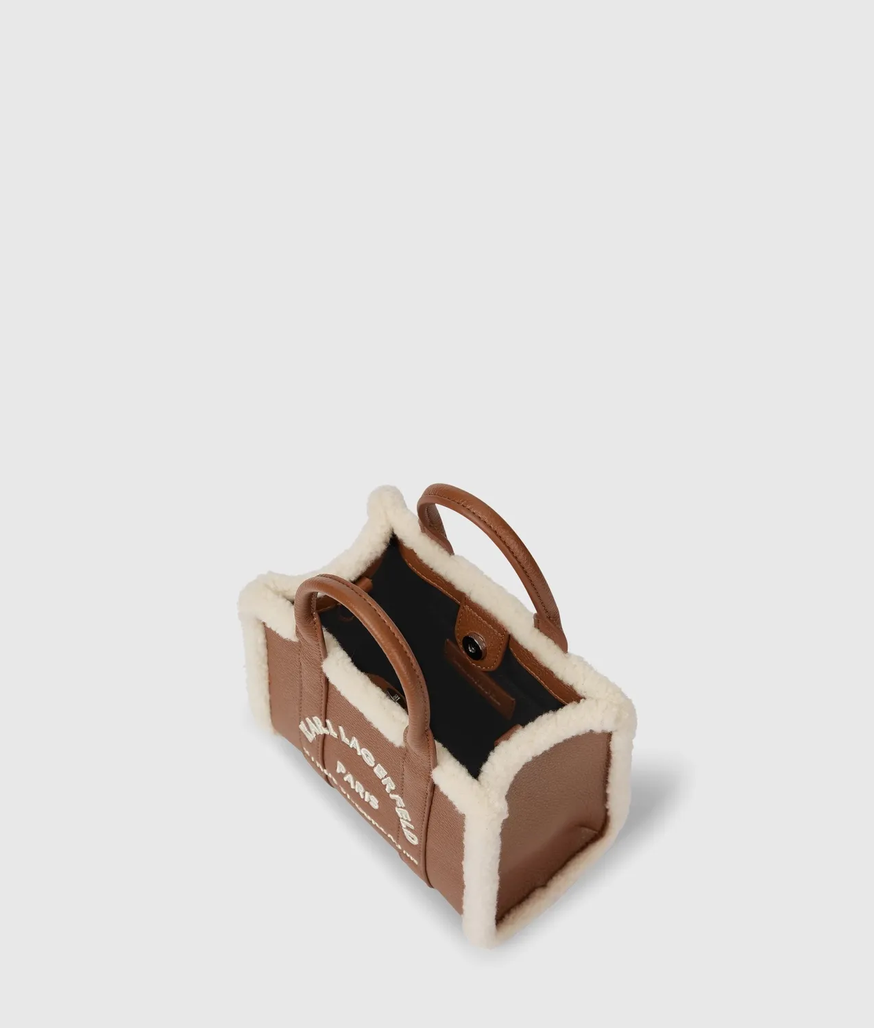 Karl Lagerfeld Rue St-Guillaume Mini Tote Bag Shearling