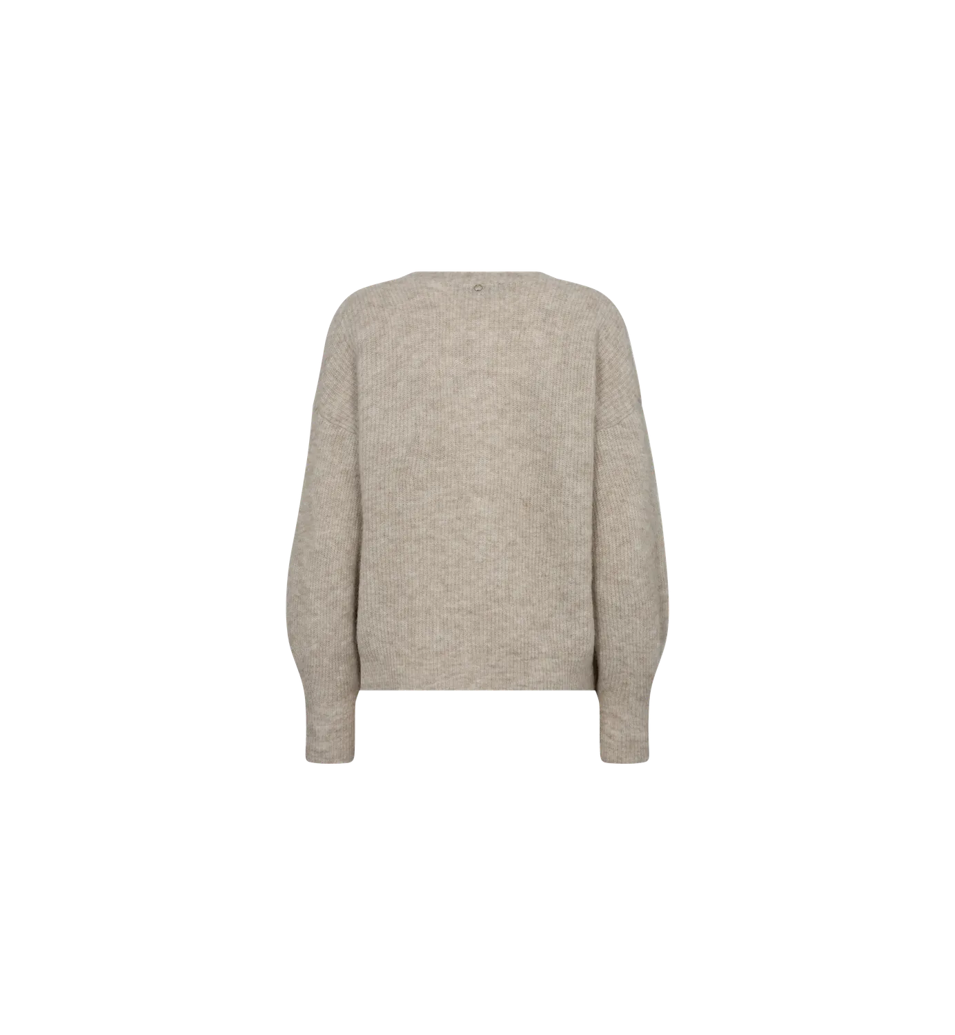 Mos Mosh MMThora V-Neck Strickjacke Feather Gray