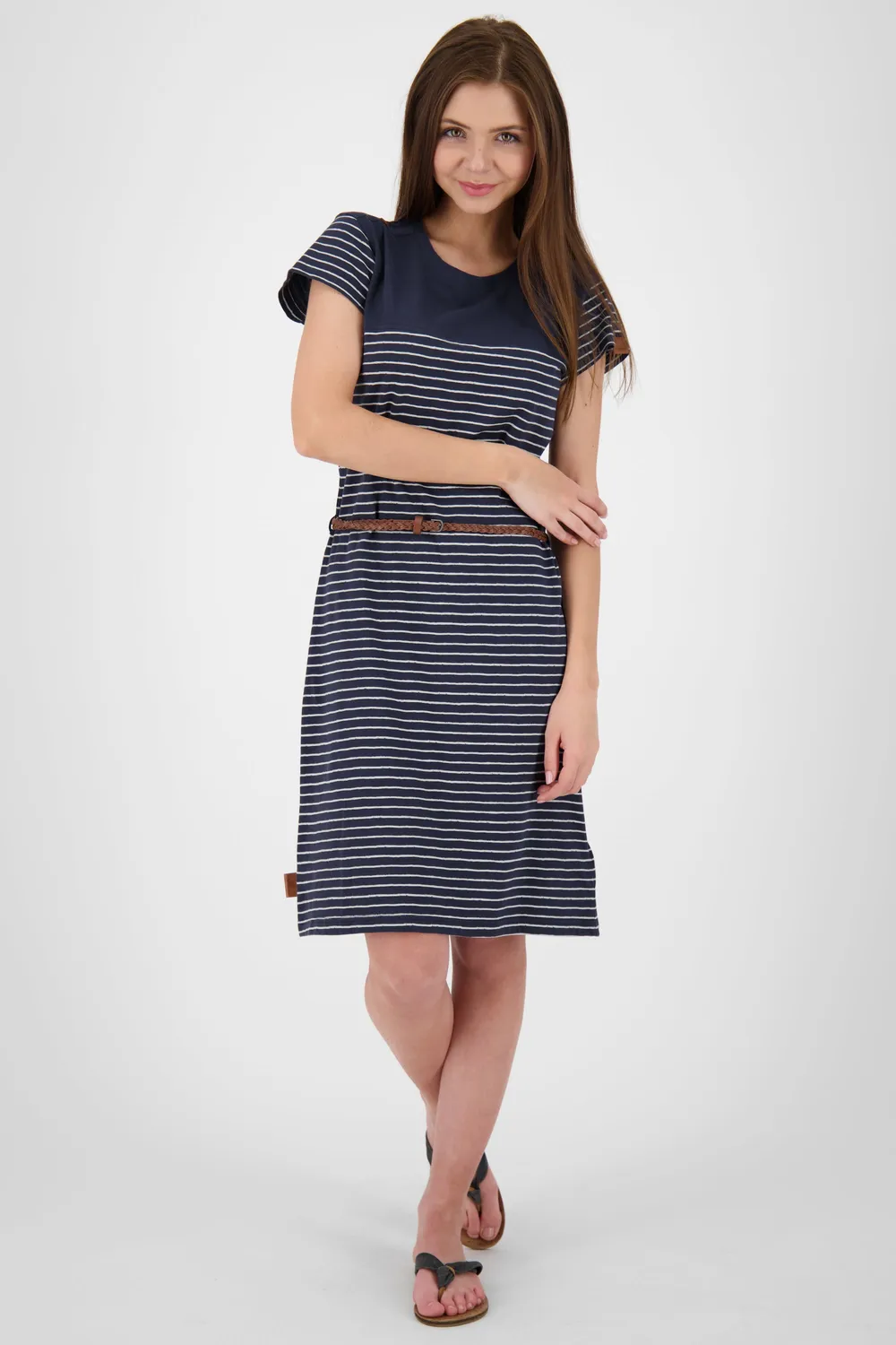 Alife & Kickin LeonieAK Kleid Dunkelblau Gestreift