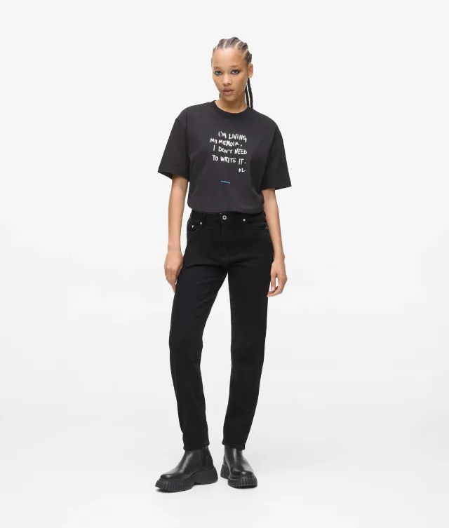 Karl Lagerfeld Jeans Mom Jeans High-Rise Jeans stonewashed