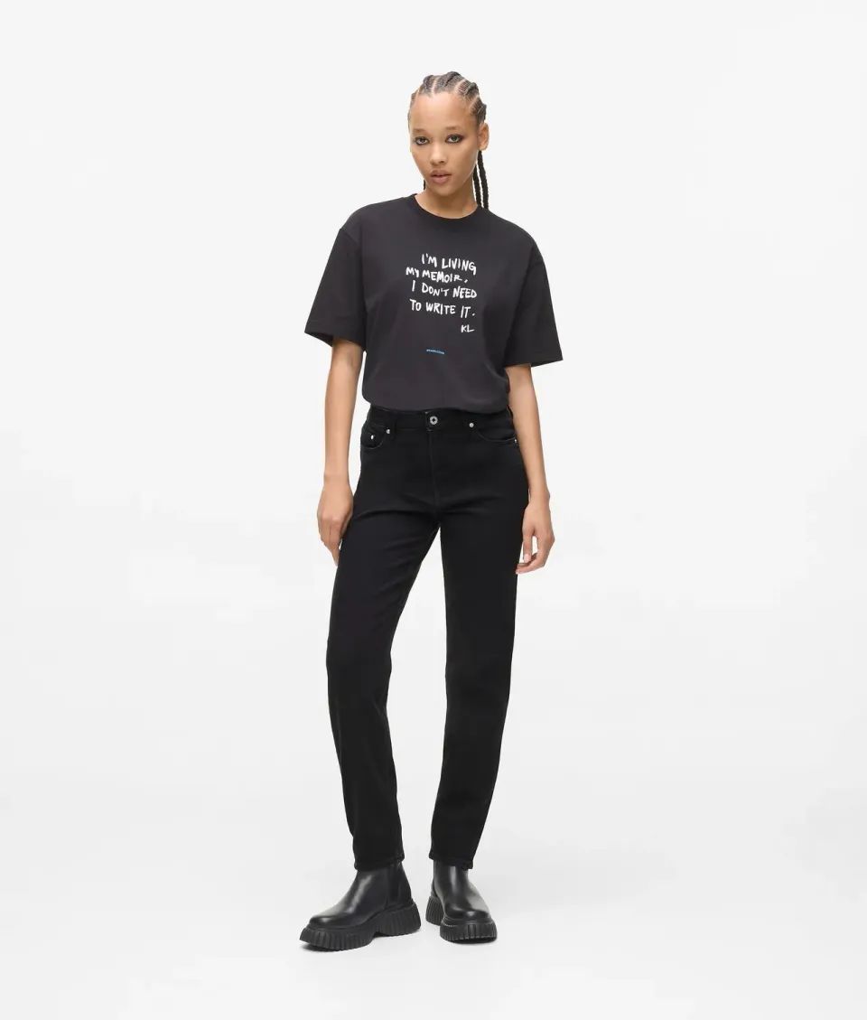 Karl Lagerfeld Jeans Mom Jeans High-Rise Jeans stonewashed