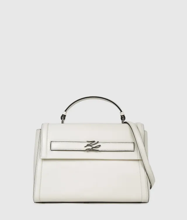 Karl Lagerfeld K/Autograph Top Handle Bag Leder schwarz