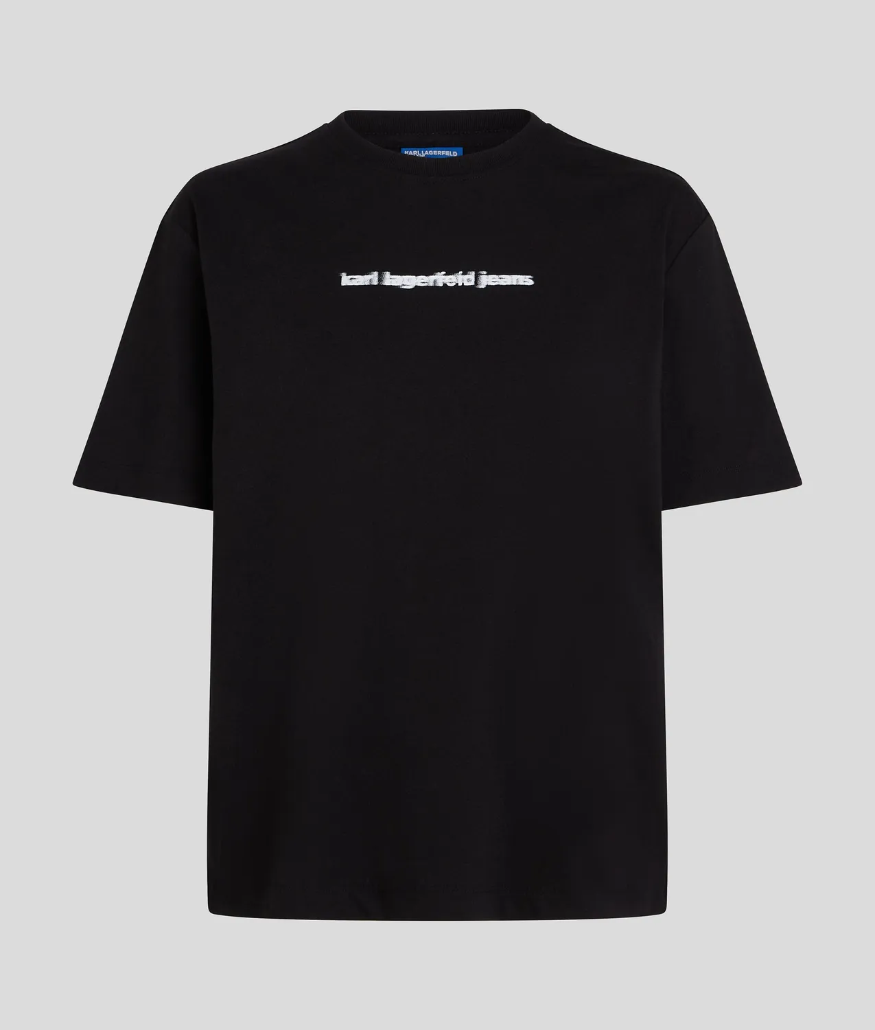 Karl Lagerfeld Jeans Blurred Logo T-Shirt Weiß