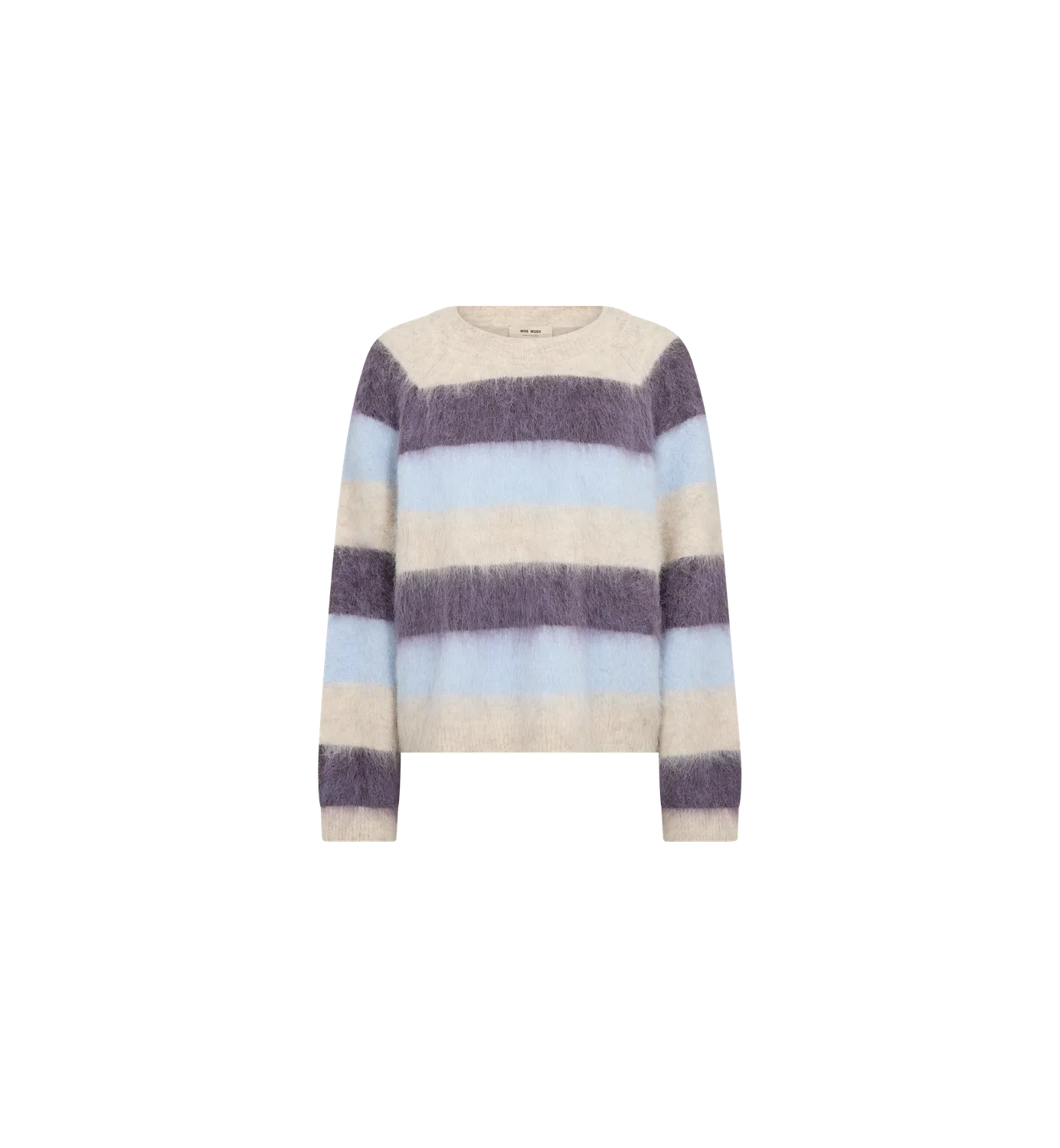 Mos Mosh MMSuvi Stripe Knit Pullover Sweet Grape Streifen
