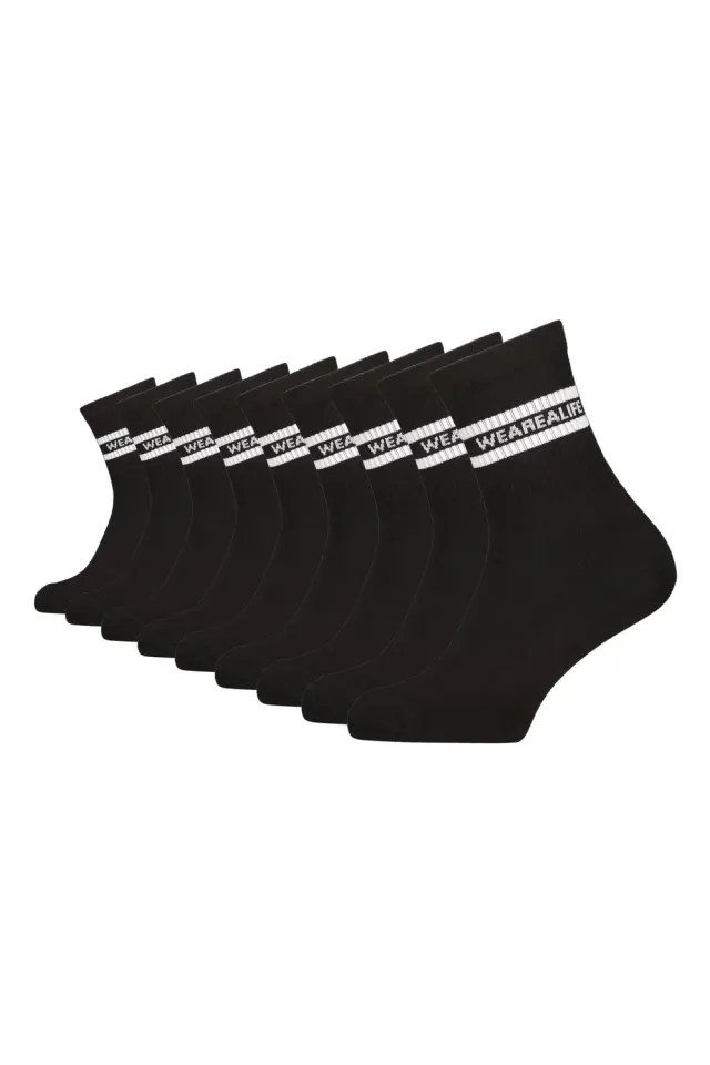 Alife & Kickin DennisAK Crew Cush Socken 9er Schwarz Herren