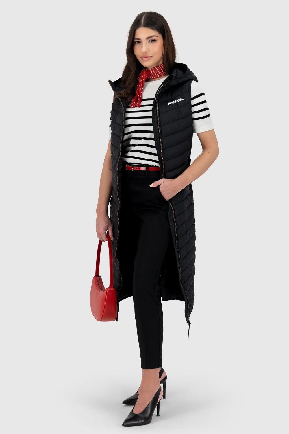 Alife & Kickin JurinaAK A Weste Schwarz Damen Lang
