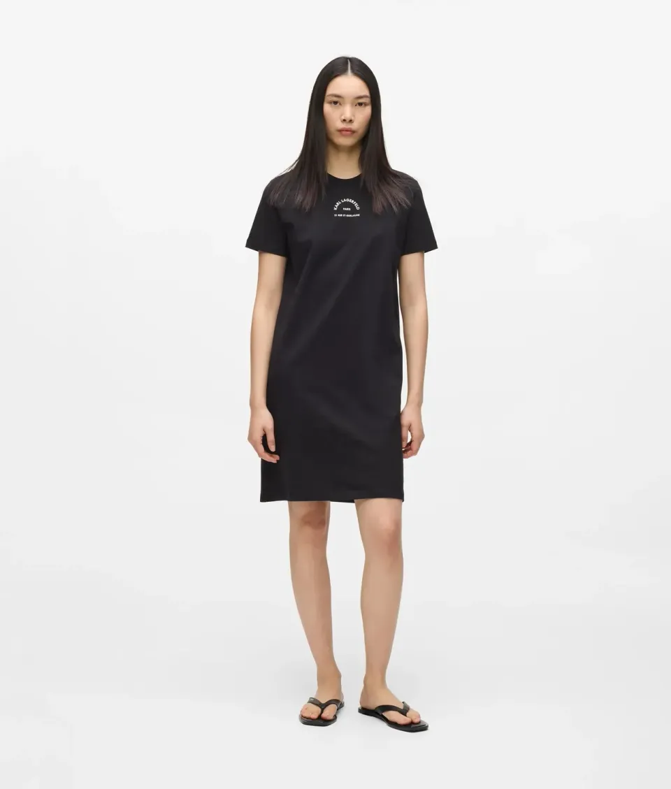 Karl Lagerfeld Rue St-Guillaume T-Shirt-Kleid Bio-Baumwolle