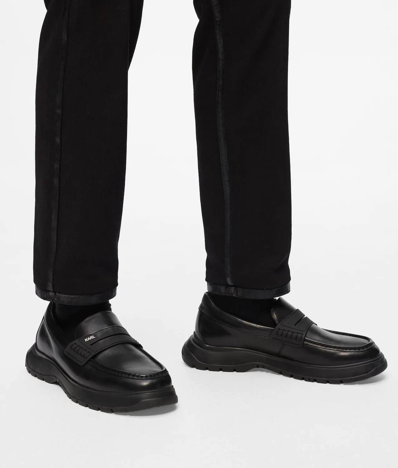 Karl Lagerfeld Kingston Saddle Loafer Leder Herren