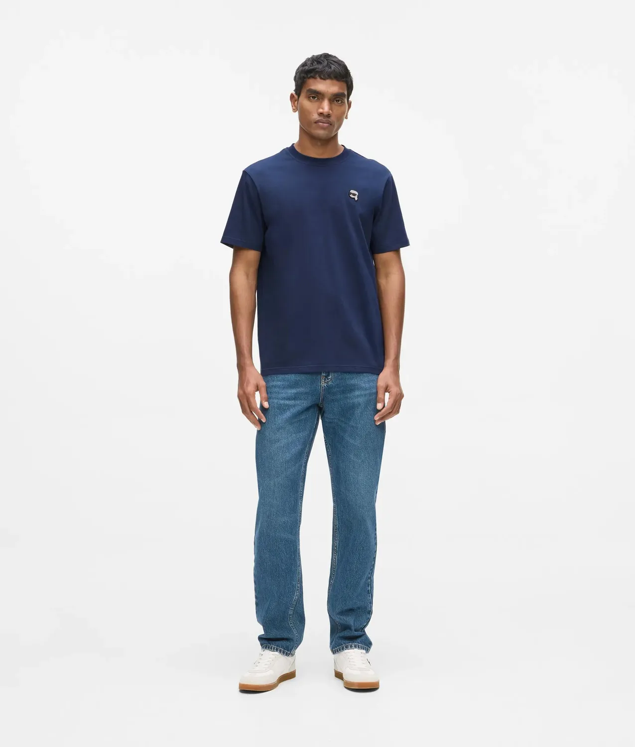 Karl Lagerfeld Ikon T-Shirt Patch Baumwolle