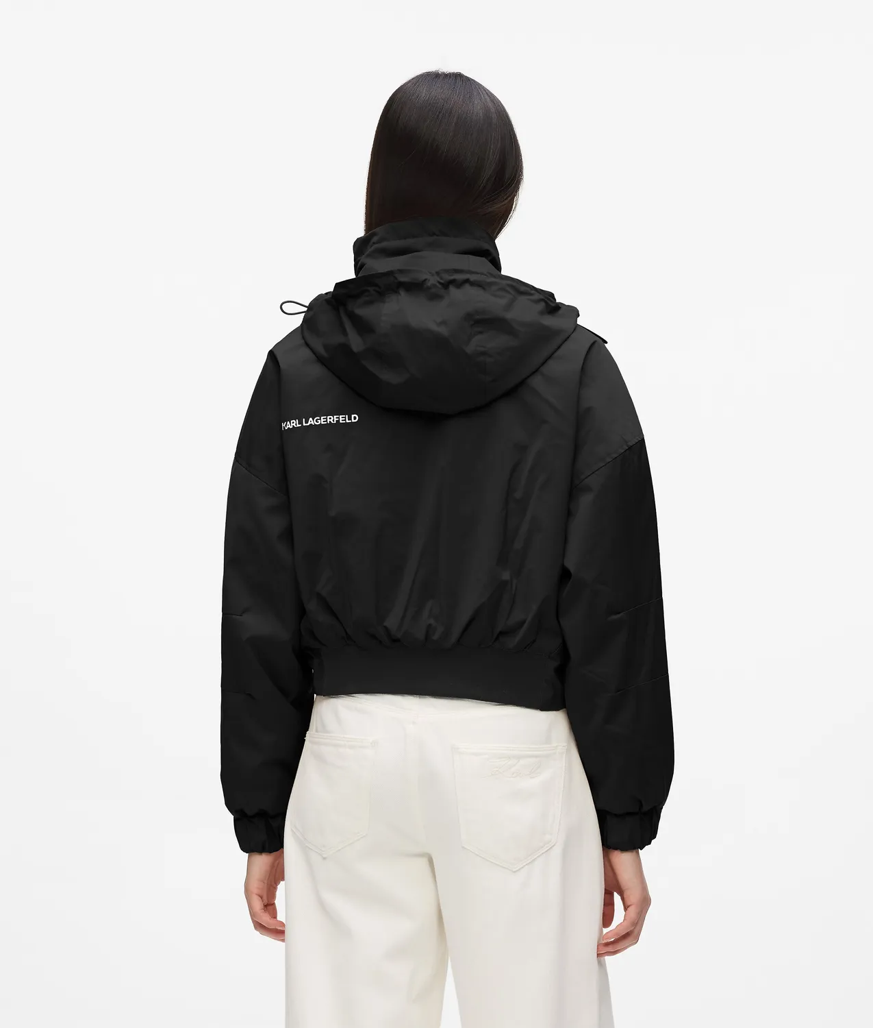 Karl Lagerfeld Ikon Kapuzenjacke leicht schwarz