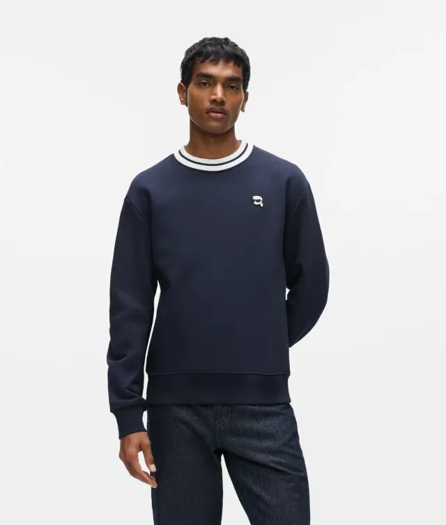 Karl Lagerfeld Ikon Striped Neck Sweatshirt XS-XXL Gestreift