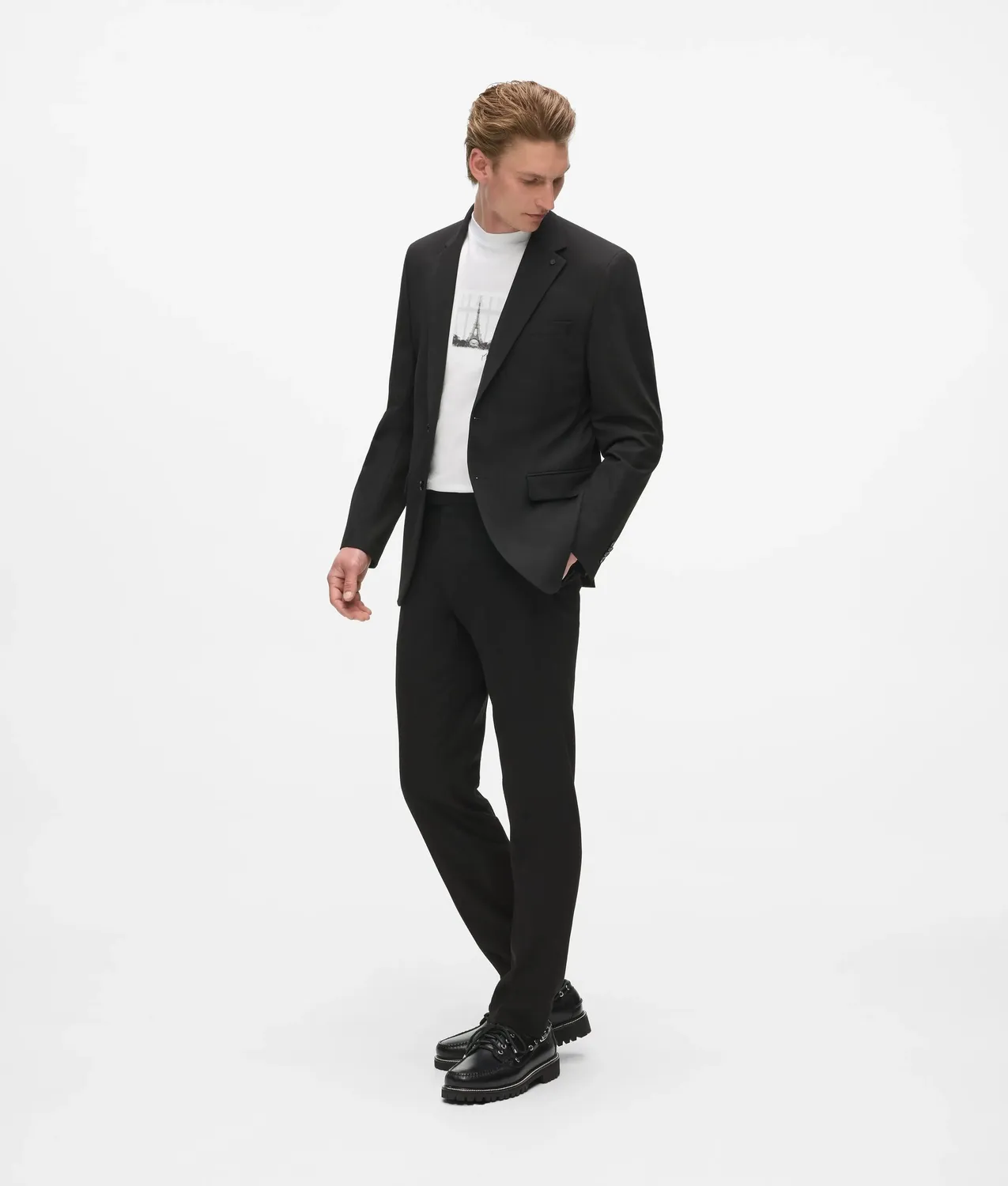 Karl Lagerfeld Slim-fit Monogram Pin Sakko slim Herren