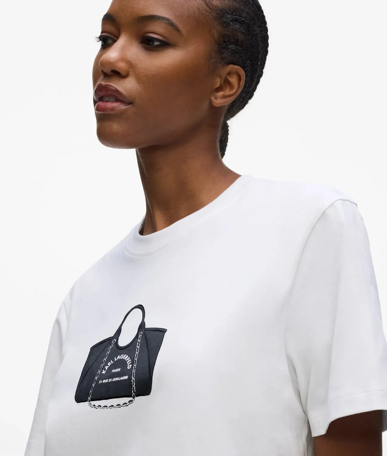 Karl Lagerfeld Bag Motif T-Shirt XS-XXL Bio-Baumwolle