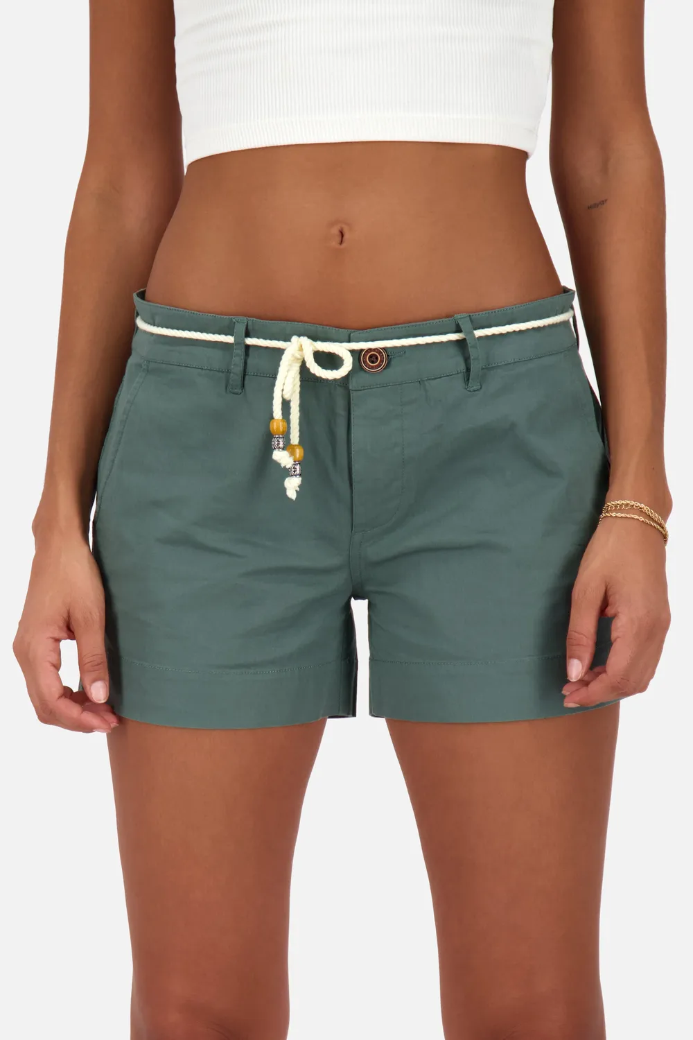 Alife & Kickin JuleAK A Shorts Dunkelgrün Damen Baumwolle