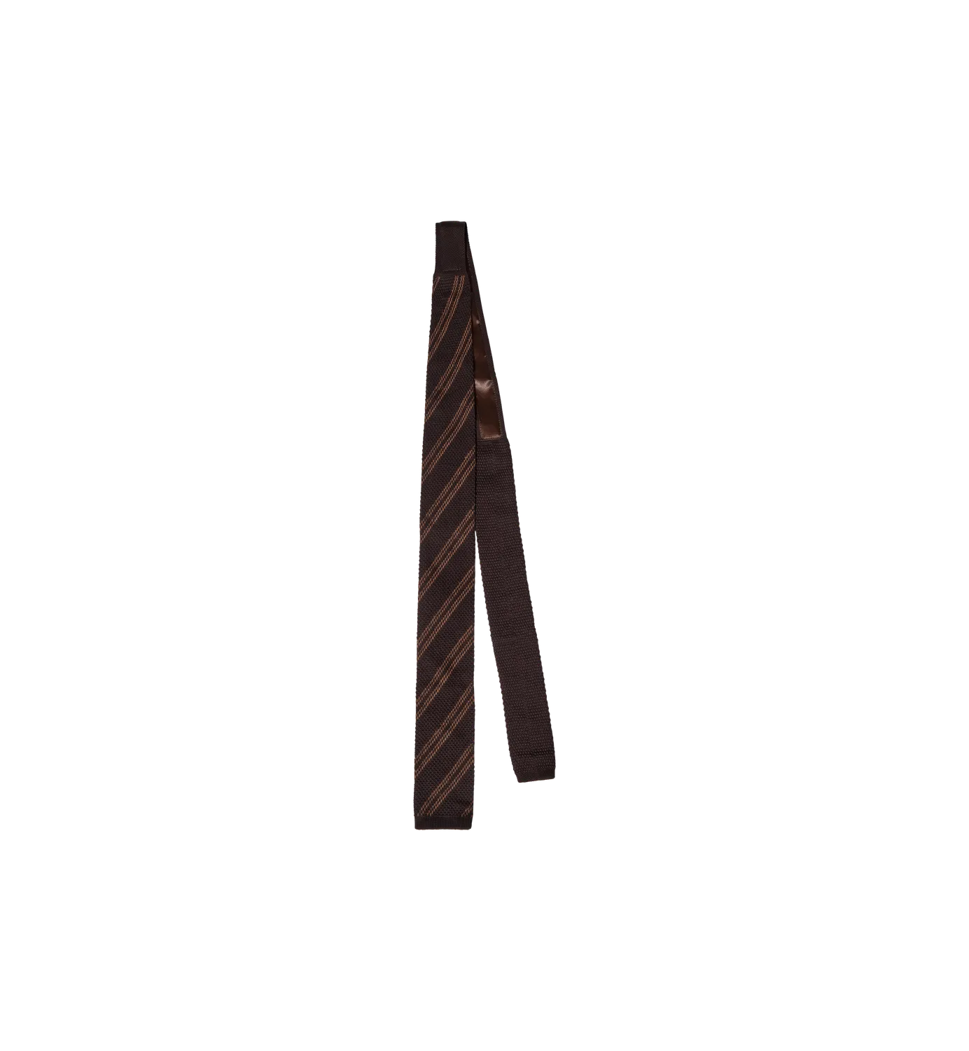 Mos Mosh MMGMaze Stripe Strickkrawatte Black Coffee