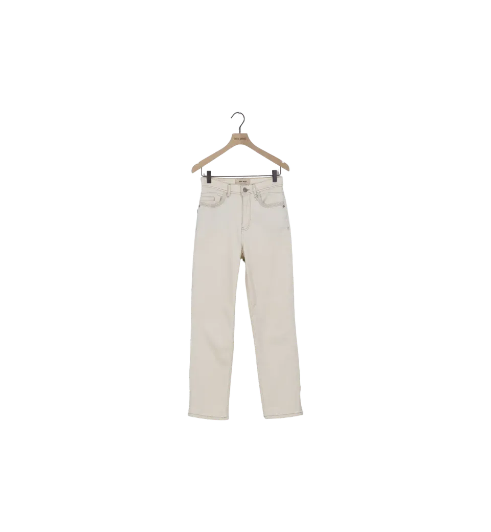 Mos Mosh MMVerti Natural Jeans 27 Ankle Nature Straight