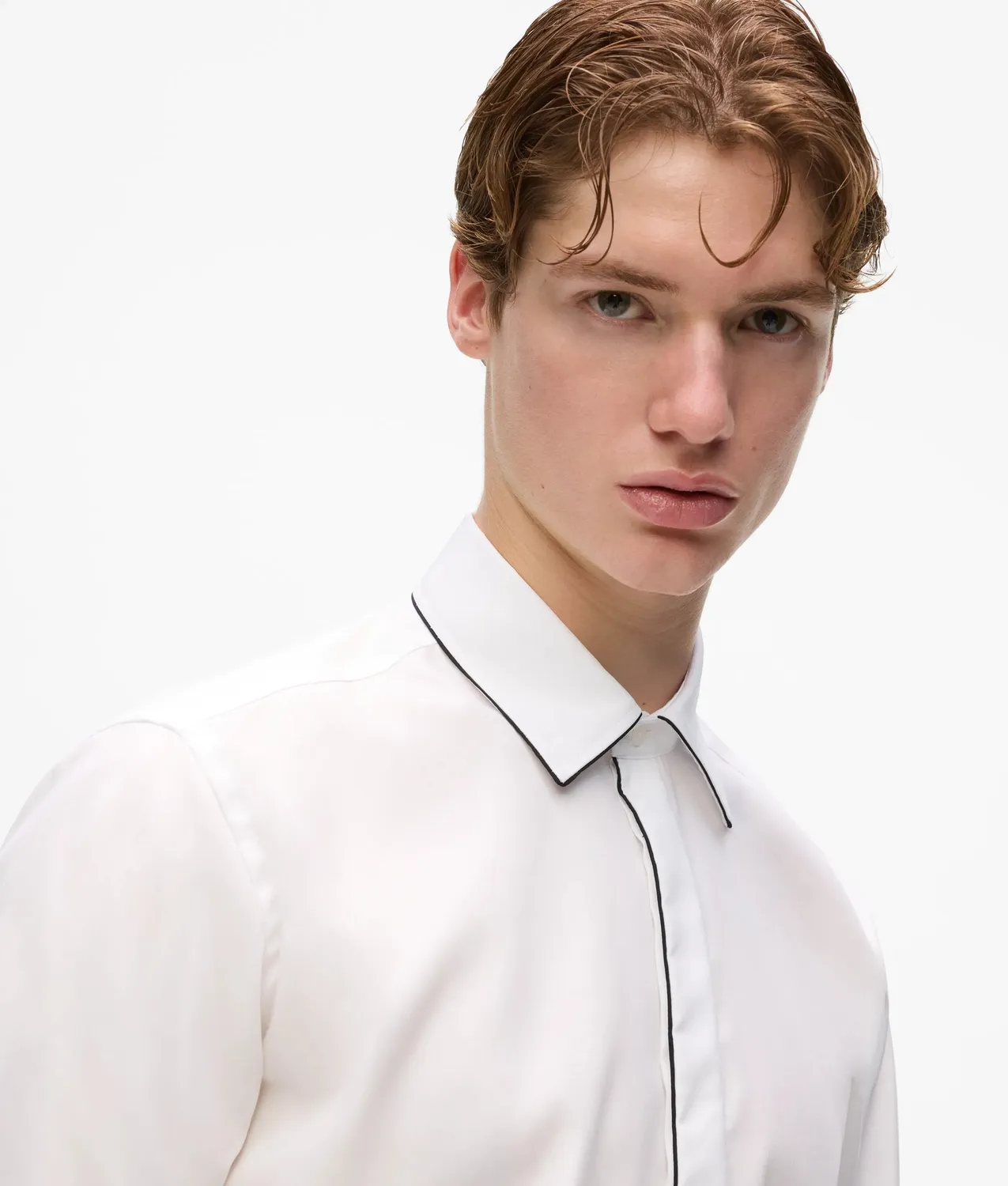 Karl Lagerfeld KL Studio Hemd Schurwolle Kragen 15-18