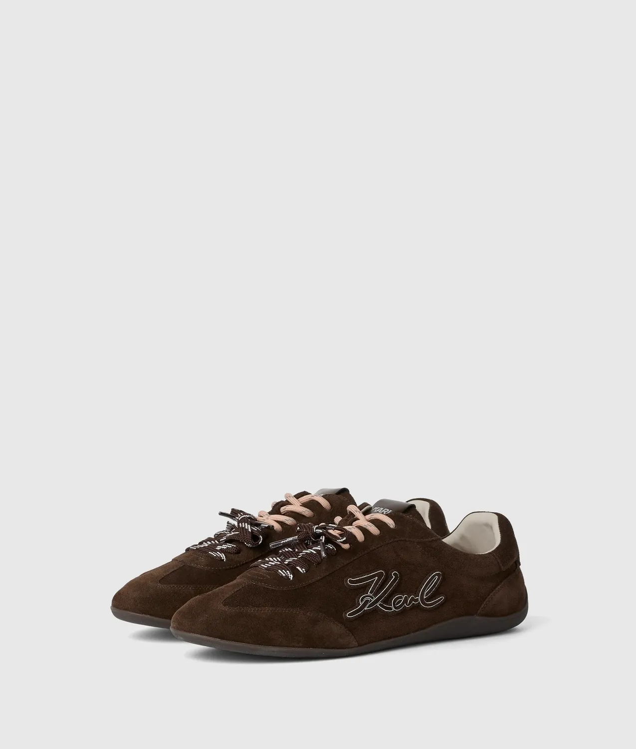 Karl Lagerfeld Altia Signature Sneaker Wildleder Glattleder