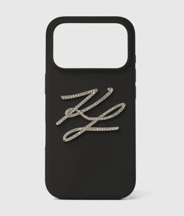 Karl Lagerfeld Autograph iPhone 17 Pro Hülle Silikon