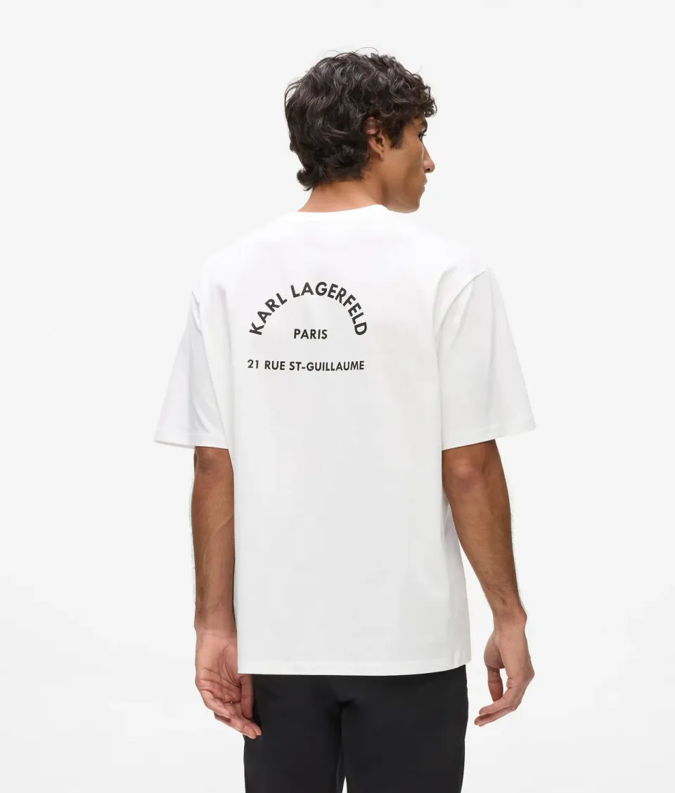 Karl Lagerfeld Rue St-Guillaume Relaxed T-Shirt Bio-Baumwolle