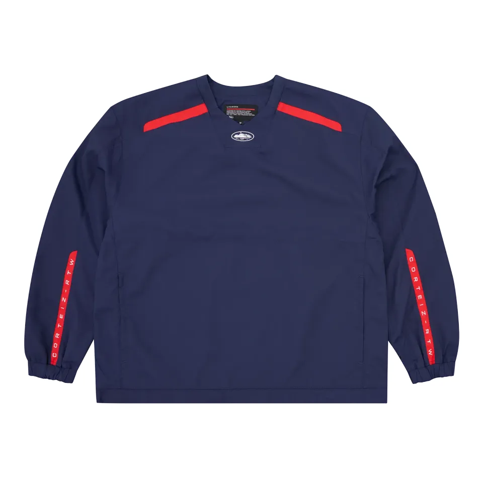 Corteiz Rossa Windbreaker Windjacke Navy leicht