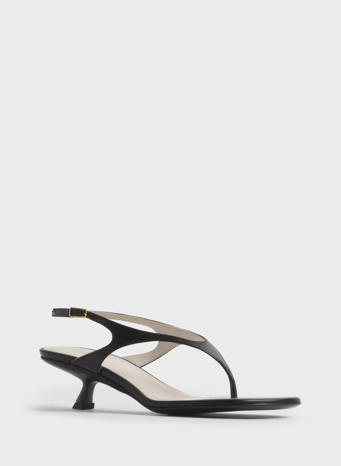 Mugler Thong Sandalen 45 Leder schwarz